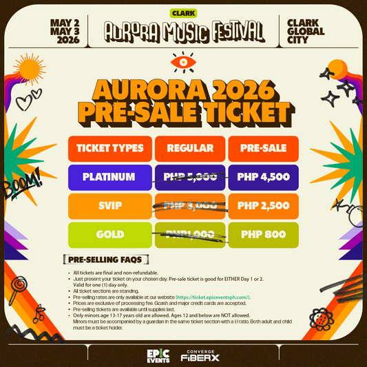 Pre-selling | Aurora Music Fest Clark 2026